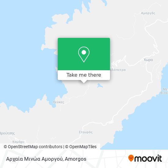 Αρχαία Μινώα Αμοργού map