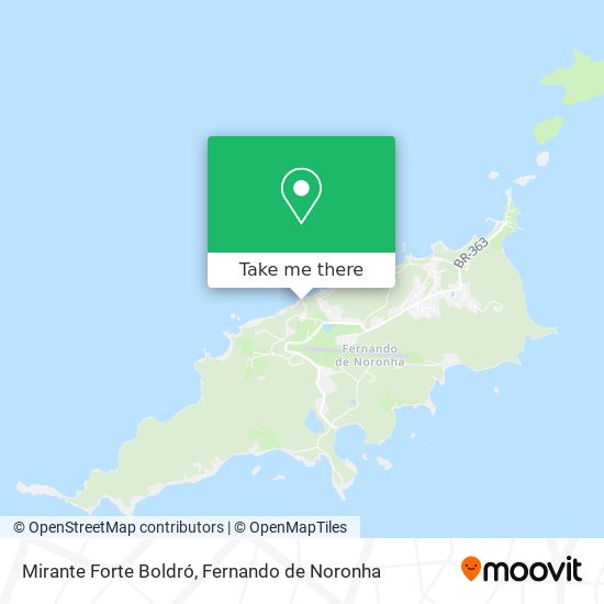 Mapa Mirante Forte Boldró