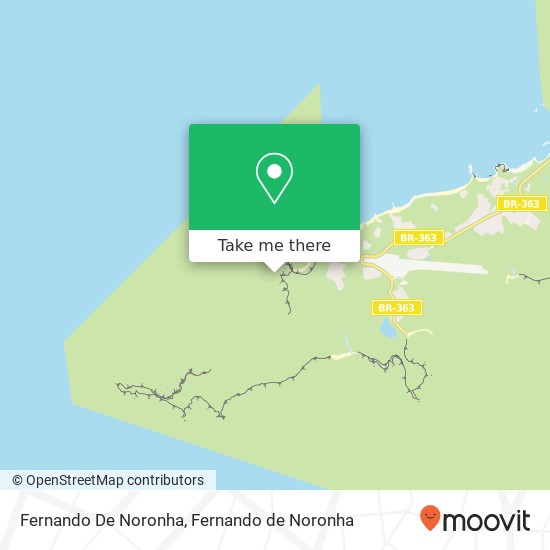 Fernando De Noronha map