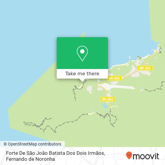 Mapa Forte De São João Batista Dos Dois Irmãos