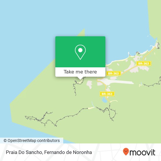 Mapa Praia Do Sancho