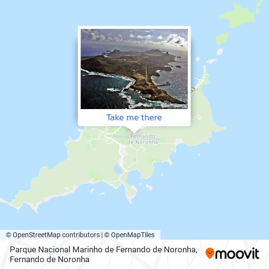 Mapa Parque Nacional Marinho de Fernando de Noronha