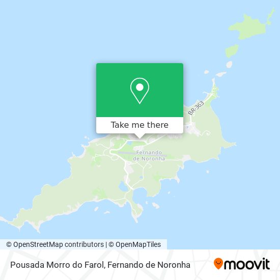 Mapa Pousada Morro do Farol