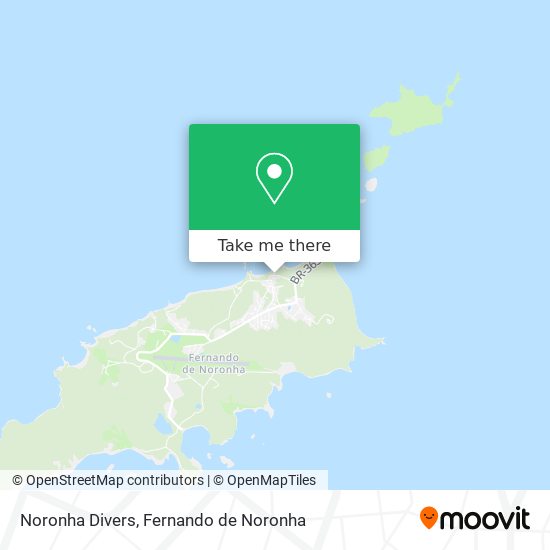 Noronha Divers map