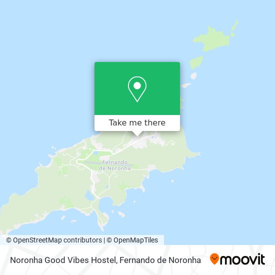 Mapa Noronha Good Vibes Hostel