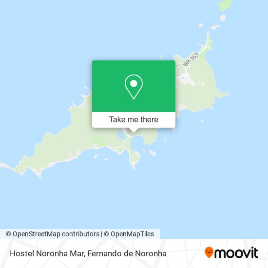 Mapa Hostel Noronha Mar