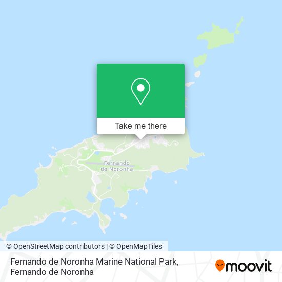 Fernando de Noronha Marine National Park map