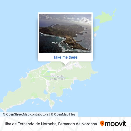 Mapa Ilha de Fernando de Noronha