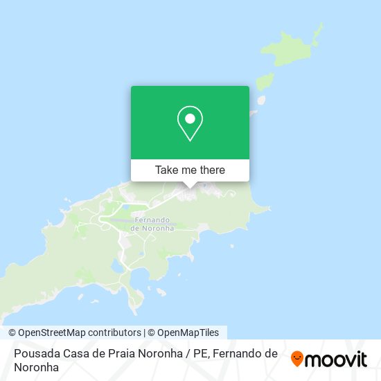 Mapa Pousada Casa de Praia Noronha / PE