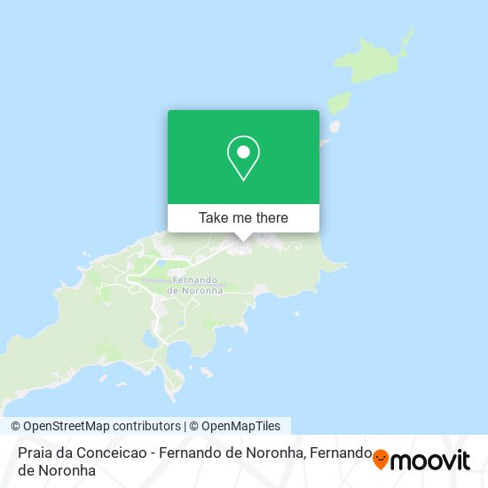 Praia da Conceicao - Fernando de Noronha map