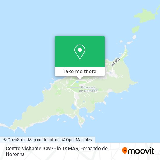 Mapa Centro Visitante ICM/Bio TAMAR