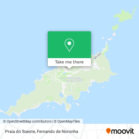 Mapa Praia do Sueste