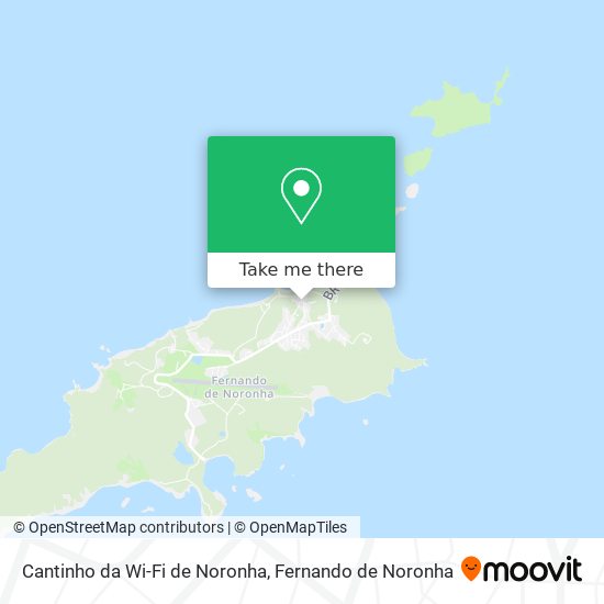 Mapa Cantinho da Wi-Fi de Noronha