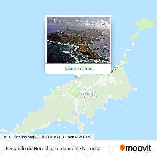 Fernando de Noronha map