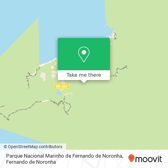 Parque Nacional Marinho de Fernando de Noronha map