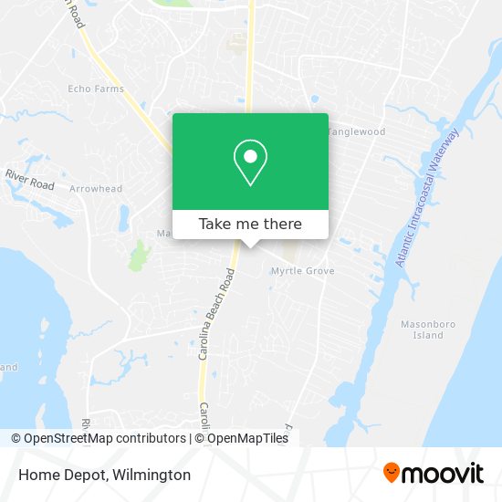 Mapa de Home Depot