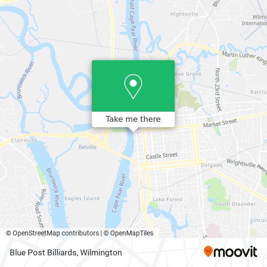 Blue Post Billiards map