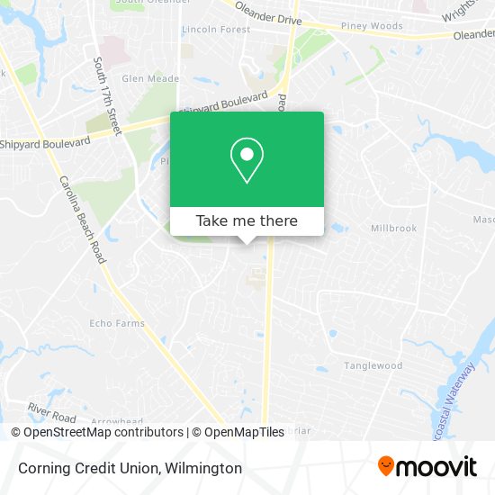 Mapa de Corning Credit Union