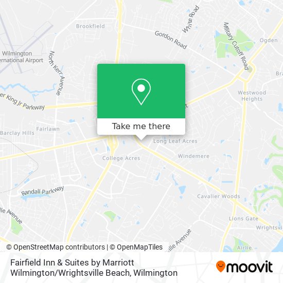 Fairfield Inn & Suites by Marriott Wilmington / Wrightsville Beach map