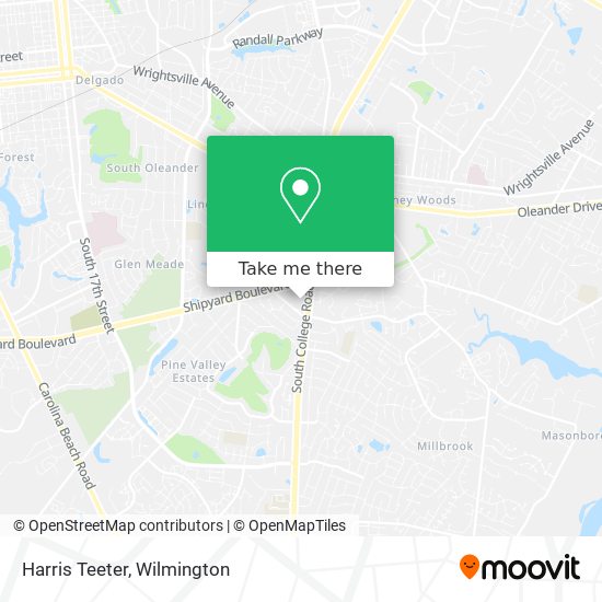 Mapa de Harris Teeter