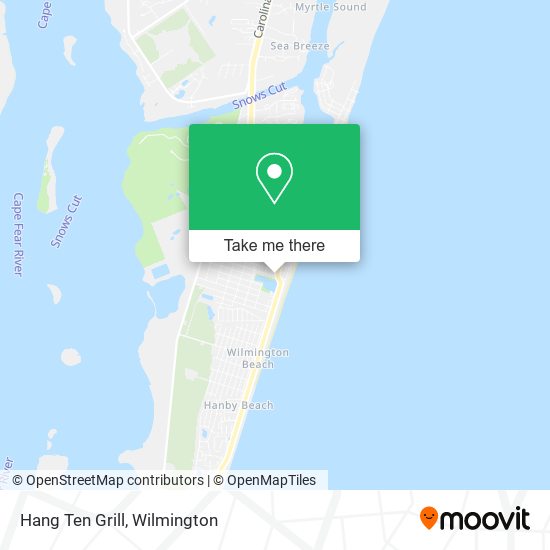 Hang Ten Grill map