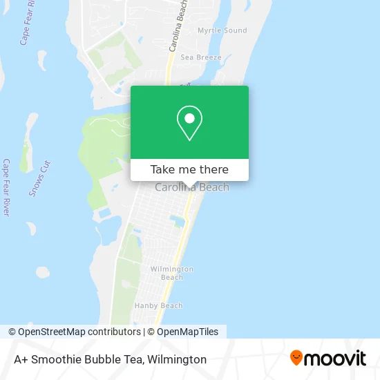 A+ Smoothie Bubble Tea map