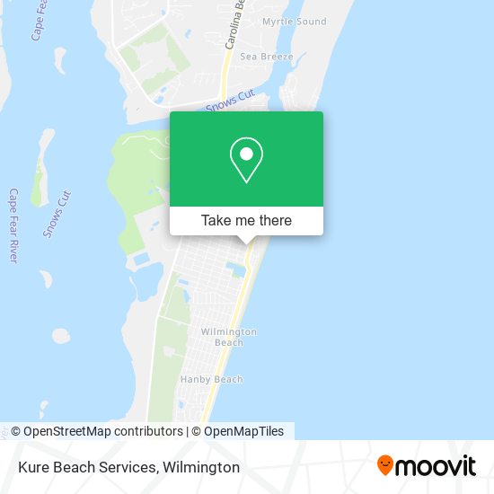 Mapa de Kure Beach Services