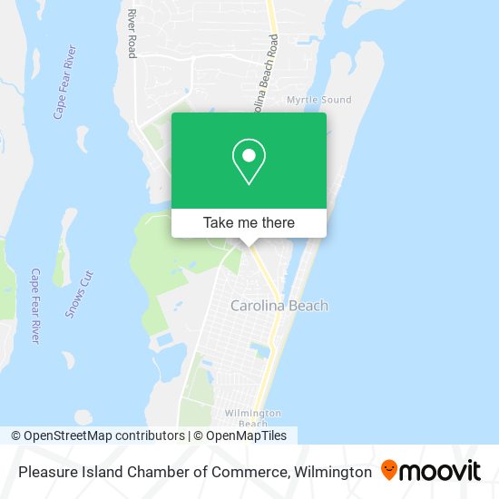 Mapa de Pleasure Island Chamber of Commerce