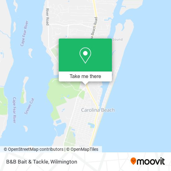 Mapa de B&B Bait & Tackle