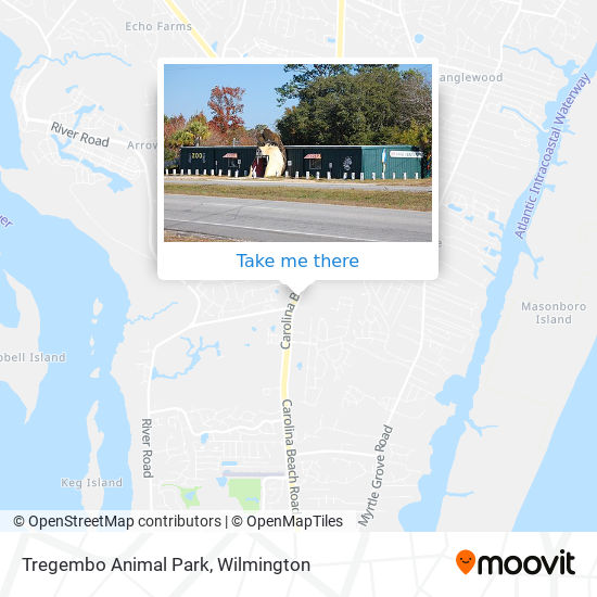 Tregembo Animal Park map