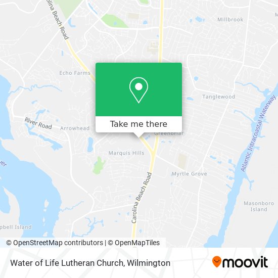 Water of Life Lutheran Church map