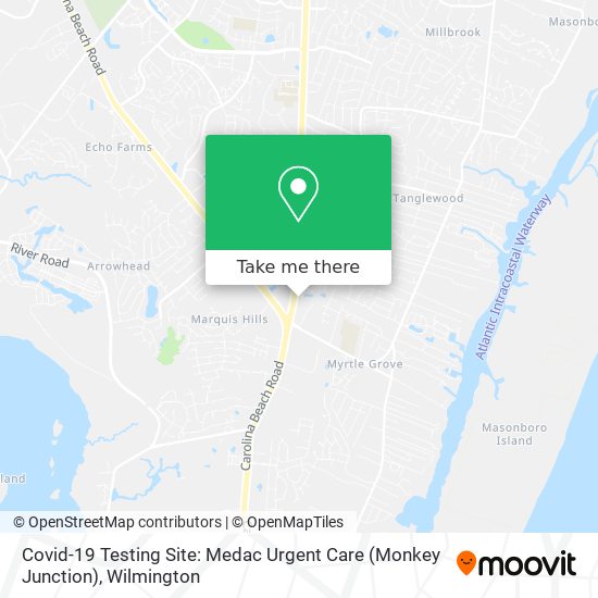 Covid-19 Testing Site: Medac Urgent Care (Monkey Junction) map