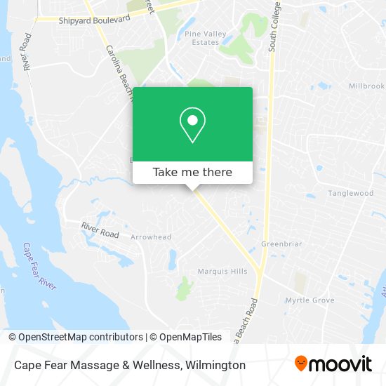 Cape Fear Massage & Wellness map