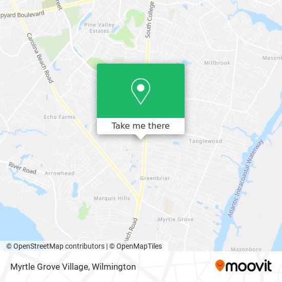 Mapa de Myrtle Grove Village