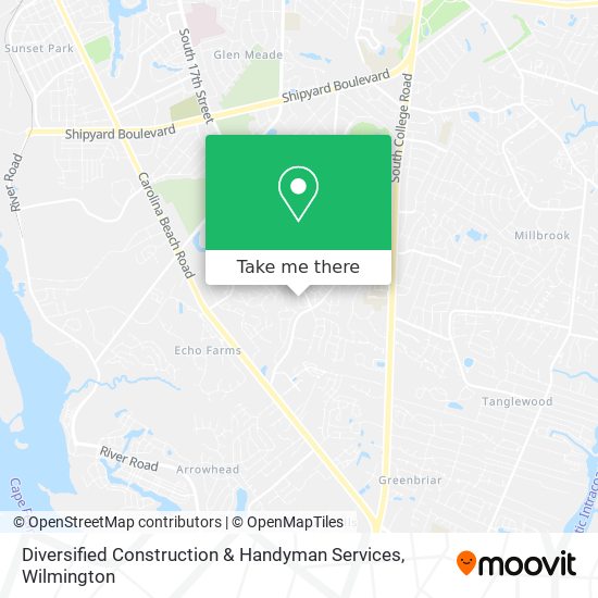 Mapa de Diversified Construction & Handyman Services