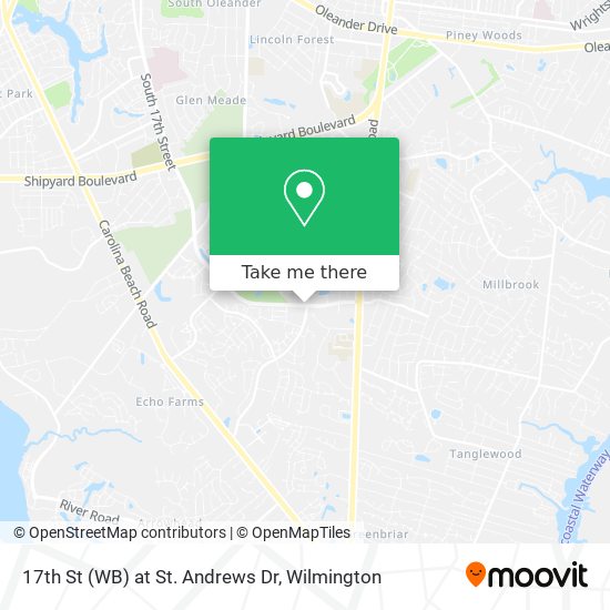 17th St (WB) at St. Andrews Dr map