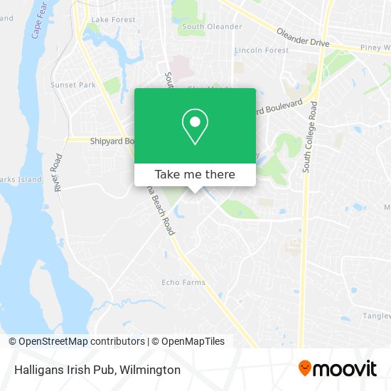Mapa de Halligans Irish Pub