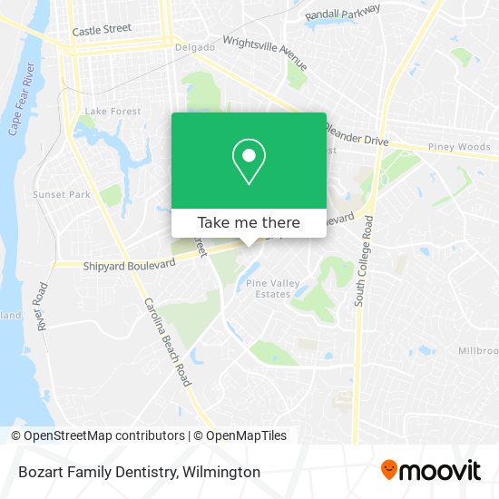 Bozart Family Dentistry map