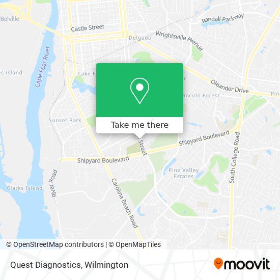 Mapa de Quest Diagnostics