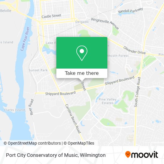 Port City Conservatory of Music map