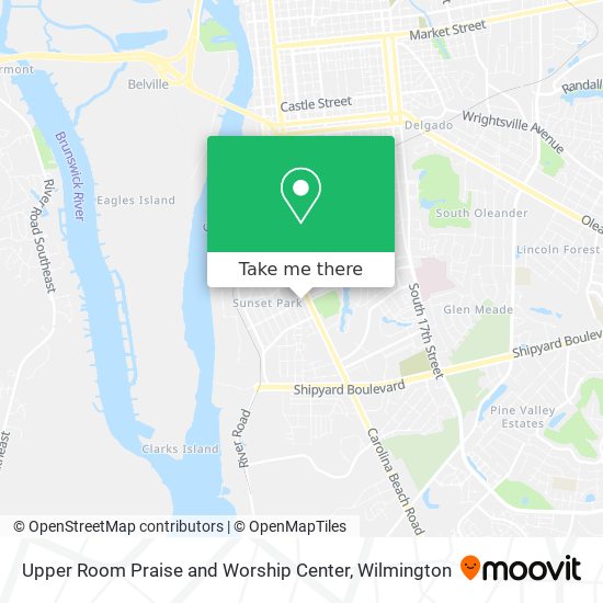 Upper Room Praise and Worship Center map