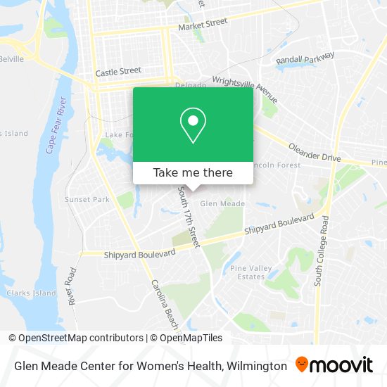 Mapa de Glen Meade Center for Women's Health