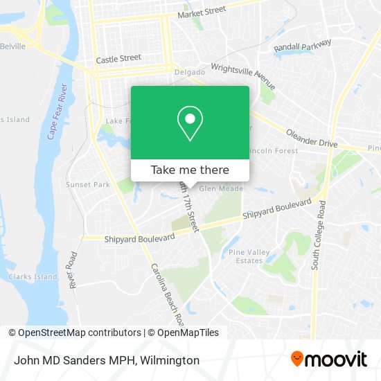 Mapa de John MD Sanders MPH