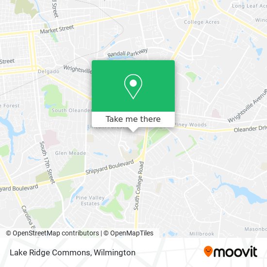 Lake Ridge Commons map