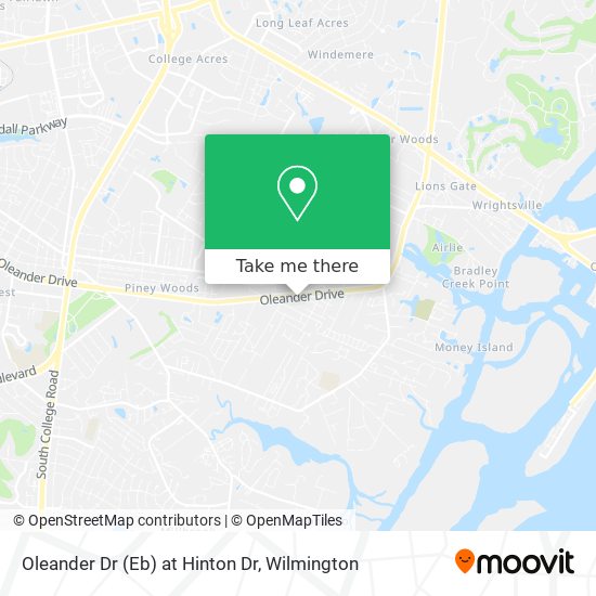 Oleander Dr (Eb) at Hinton Dr map