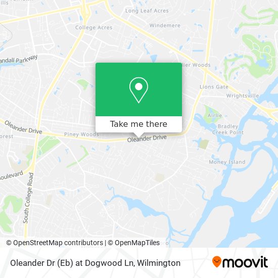 Oleander Dr (Eb) at Dogwood Ln map