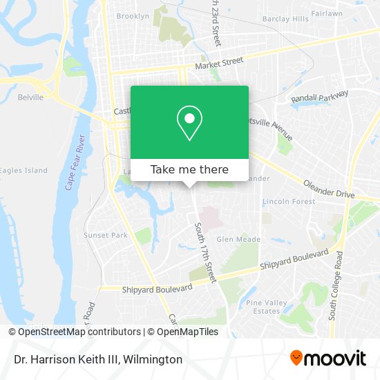 Dr. Harrison Keith III map