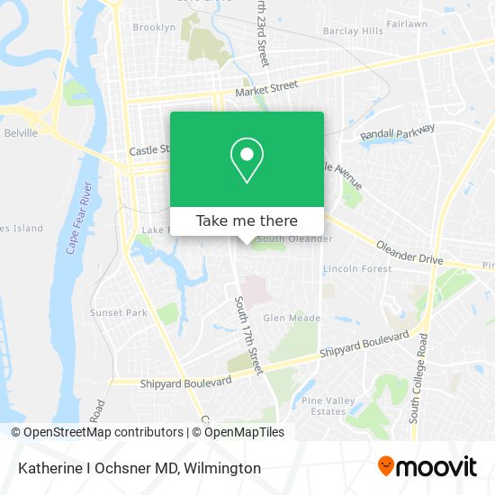 Katherine I Ochsner MD map