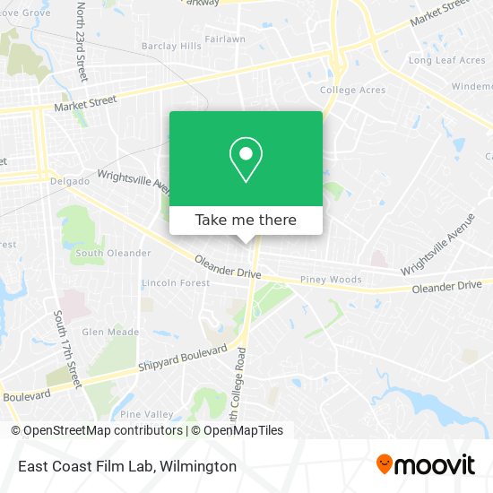 East Coast Film Lab map