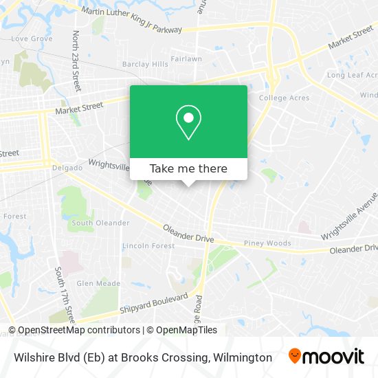 Mapa de Wilshire Blvd (Eb) at Brooks Crossing